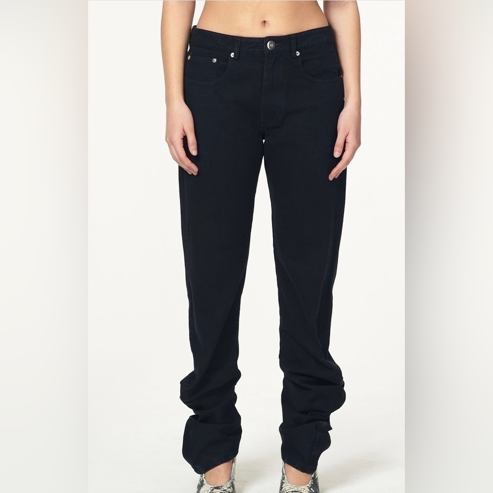 VAQUERA NYC designer black scrunch pants / jeans women’s size 27 - Picture 6 of 14
